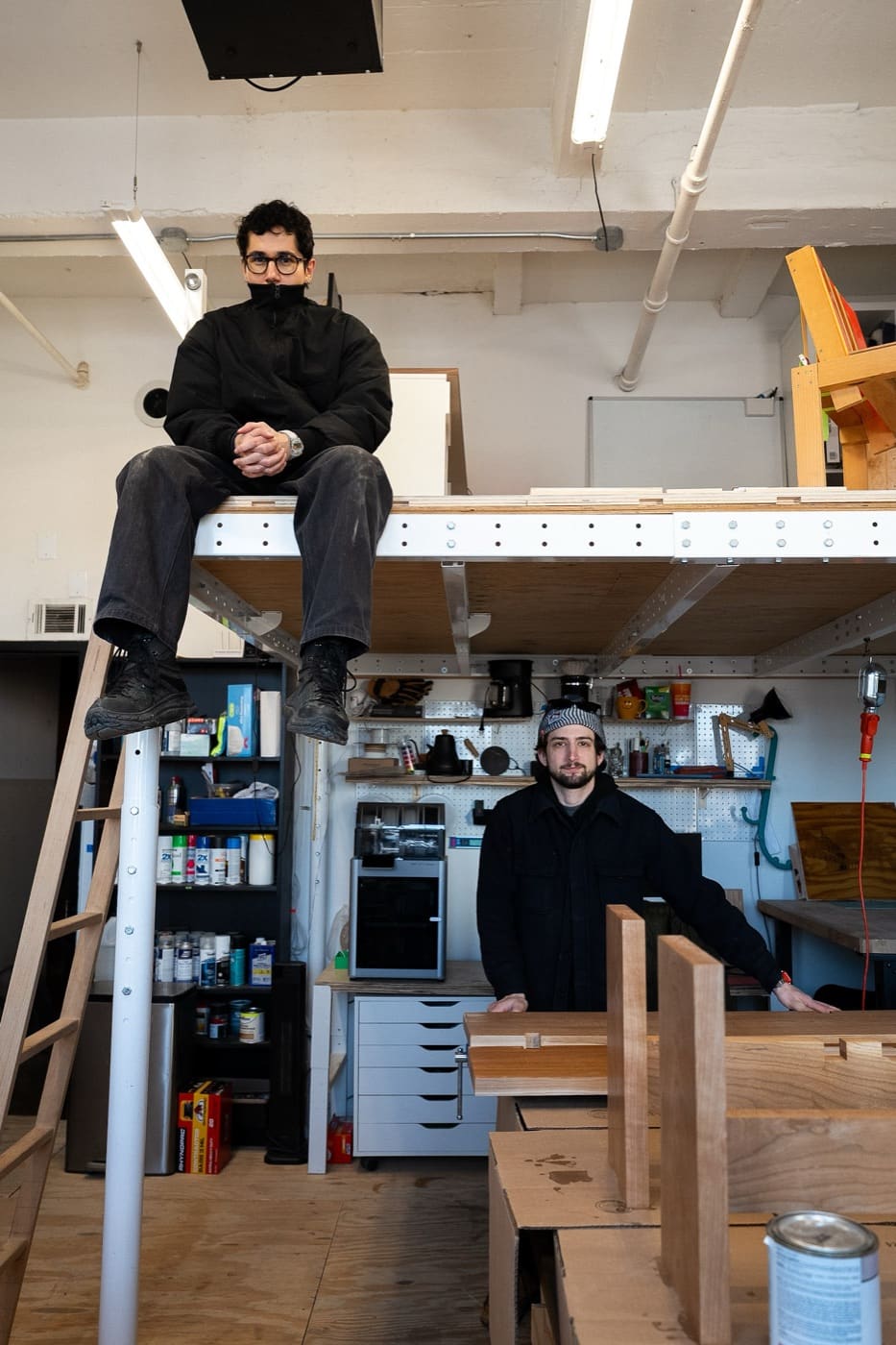 Sean and Mateus at the Palace studio